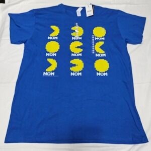 Brisco Brands PacMan Phases T-shirt Retro Gamer‎ Tee Crew Neck Men's Large NWT